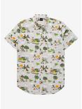Disney Pixar Up Scenic Earth Day Woven Button-Up - BoxLunch Exclusive, TAN/BEIGE, hi-res