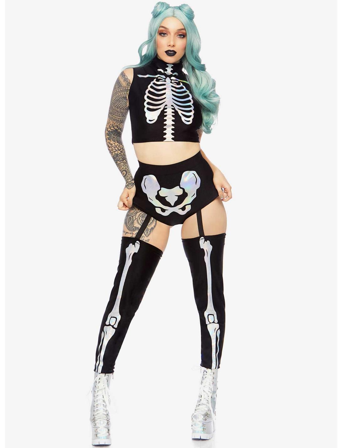 Holographic Skeleton Costume, , hi-res