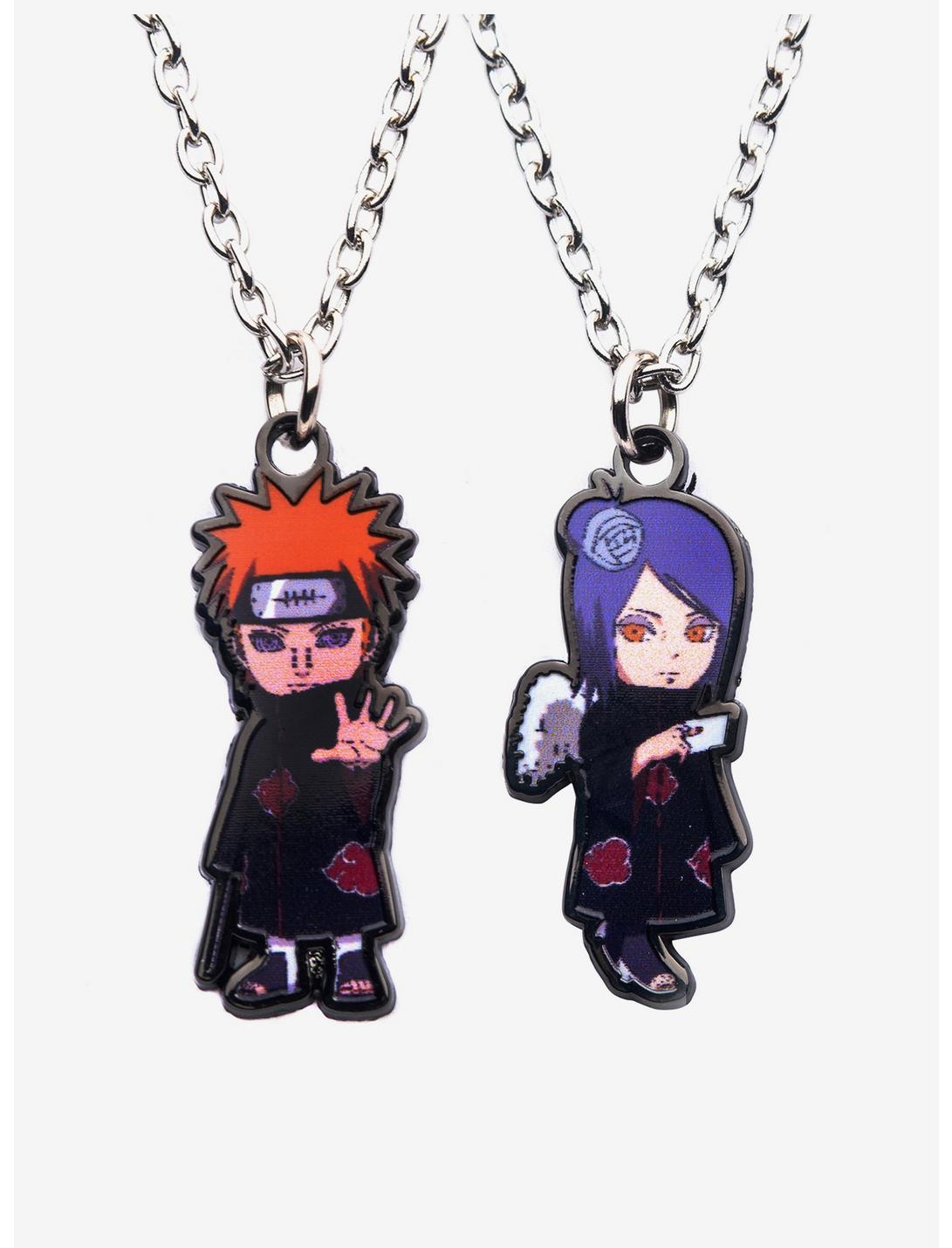 Naruto Shippuden Chibi Pain & Konan Best Friend Necklace Set, , hi-res