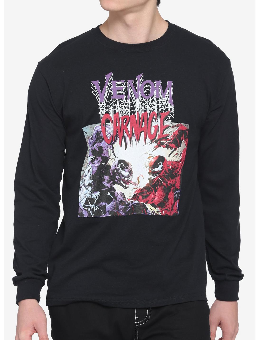 Marvel Venom & Carnage Long-Sleeve T-Shirt, BLACK, hi-res
