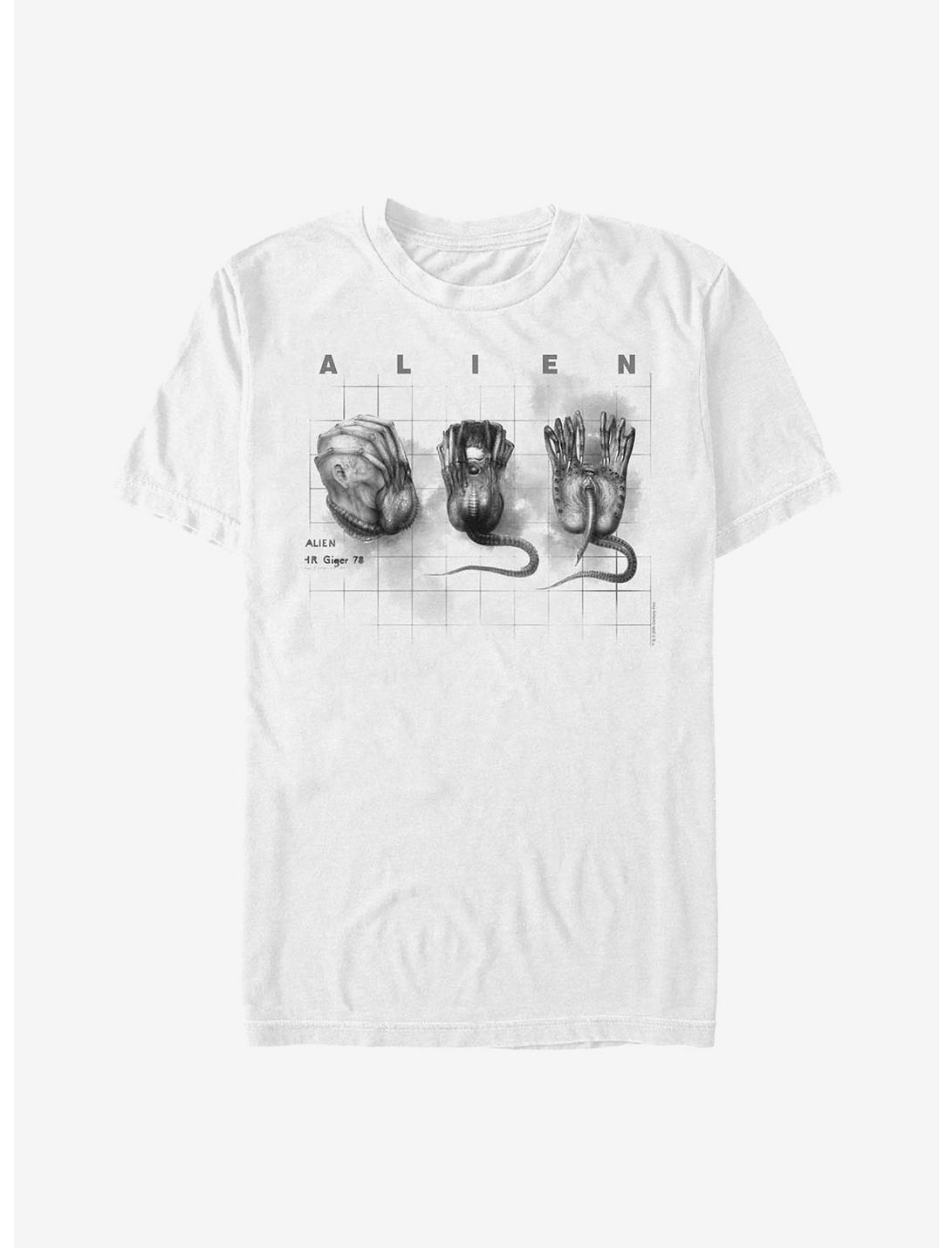 Alien Facehugger Concept T-Shirt, WHITE, hi-res