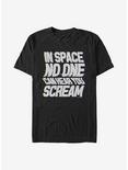 Alien Space Scream T-Shirt, BLACK, hi-res