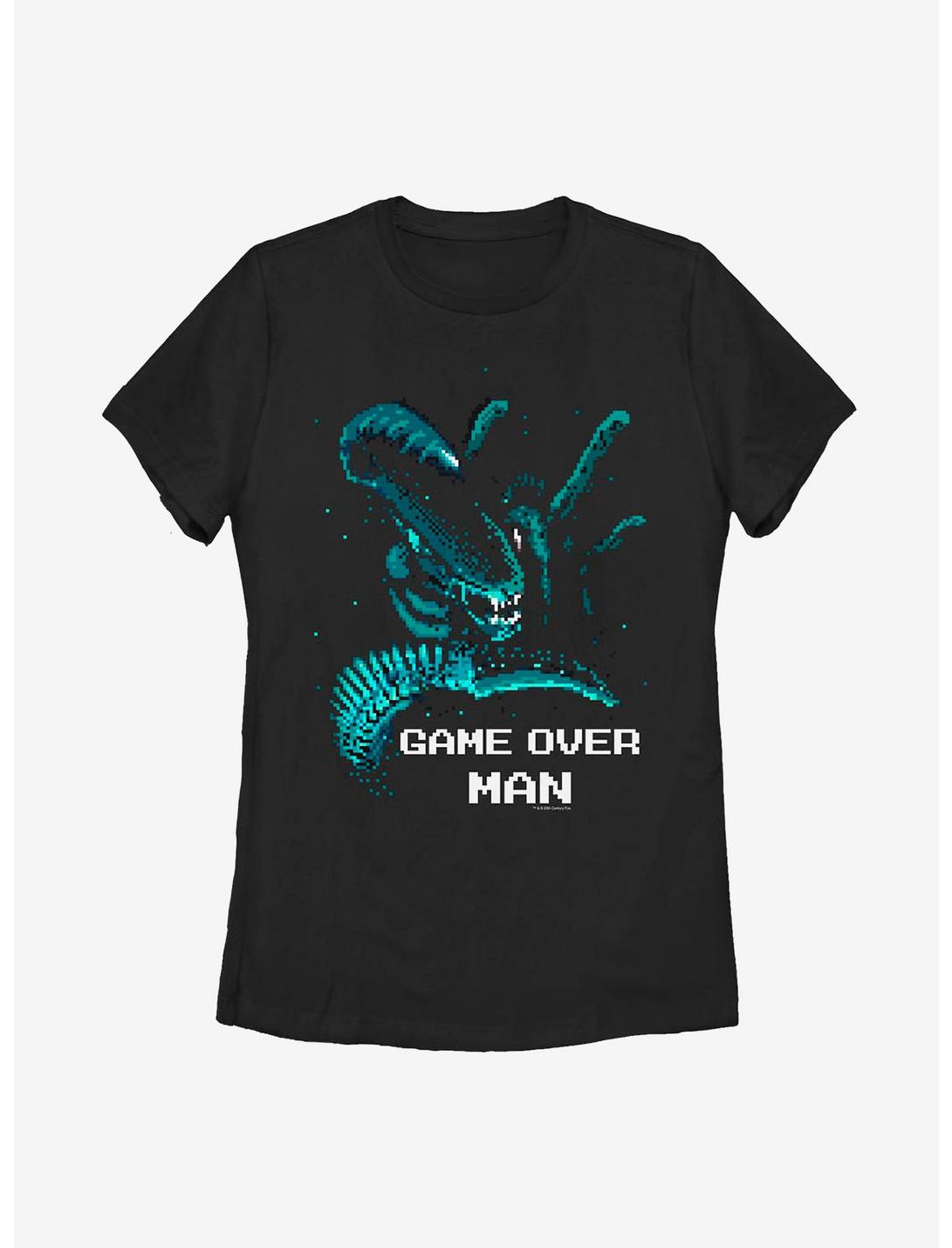 Alien Pixel Womens T-Shirt, BLACK, hi-res