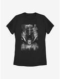 Alien Splatter Womens T-Shirt, BLACK, hi-res