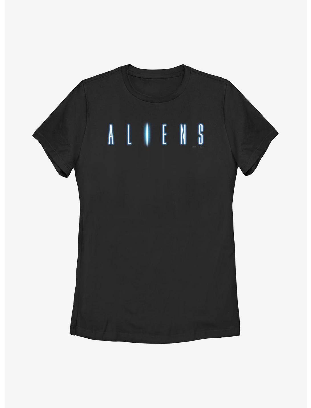 Alien Aliens Logo Womens T-Shirt, BLACK, hi-res