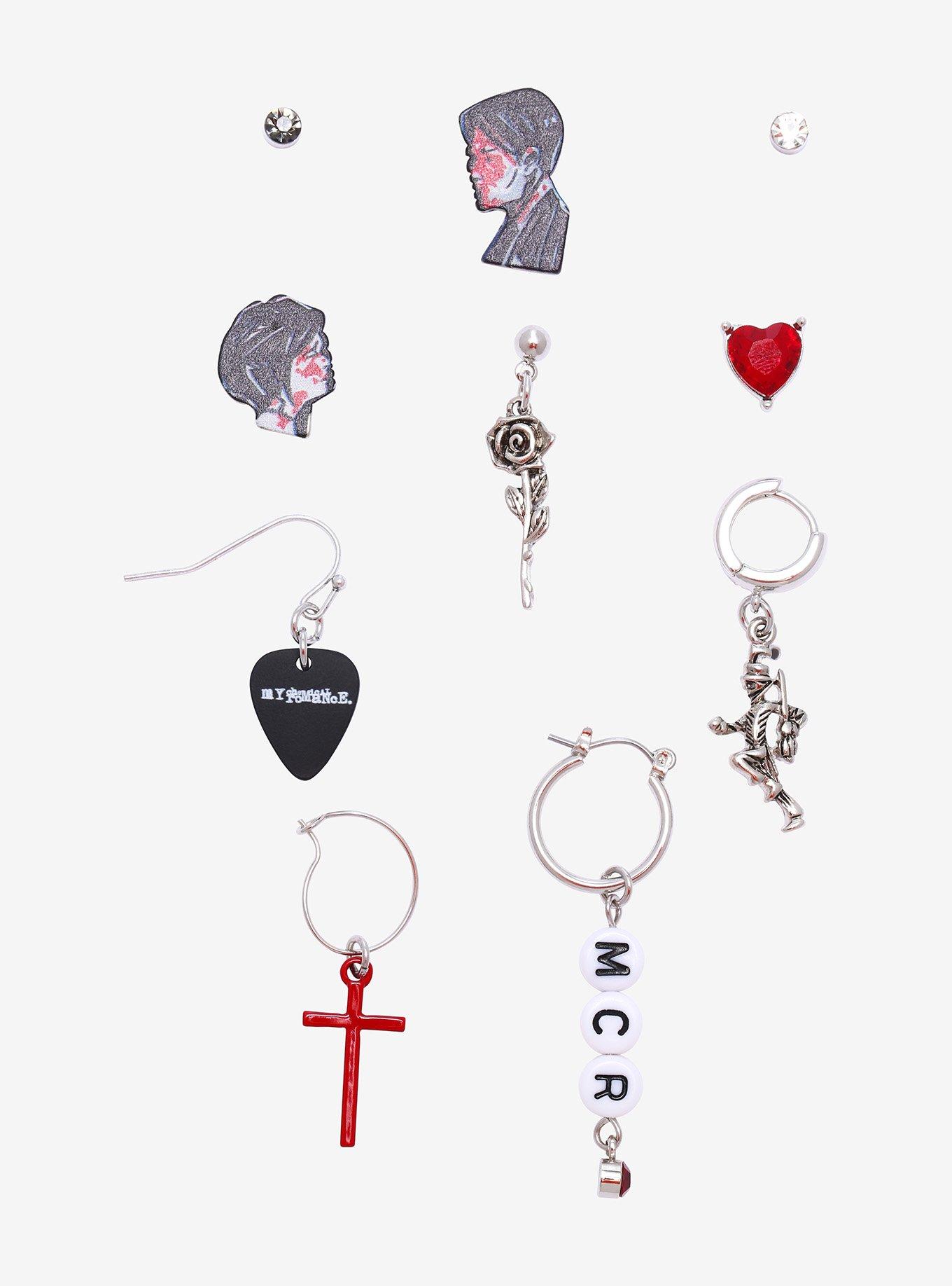 My Chemical Romance Albums Mismatch Earring Set, , hi-res