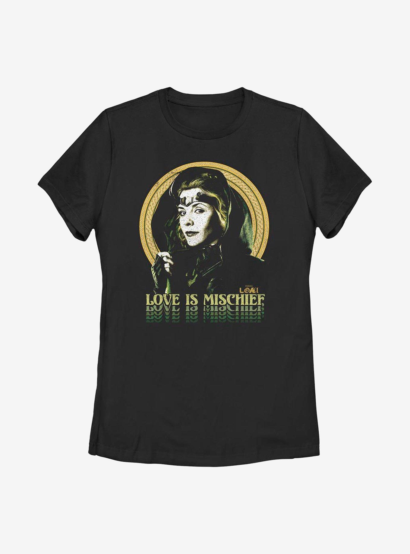 Marvel Loki For Love Of Mischief Womens T-Shirt, BLACK, hi-res
