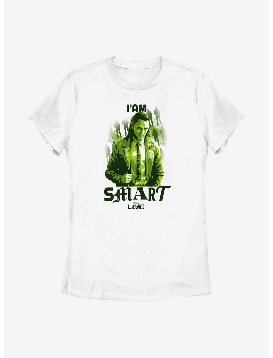 Marvel Loki Mischievous Scamp Hero Womens T-Shirt, WHITE, hi-res