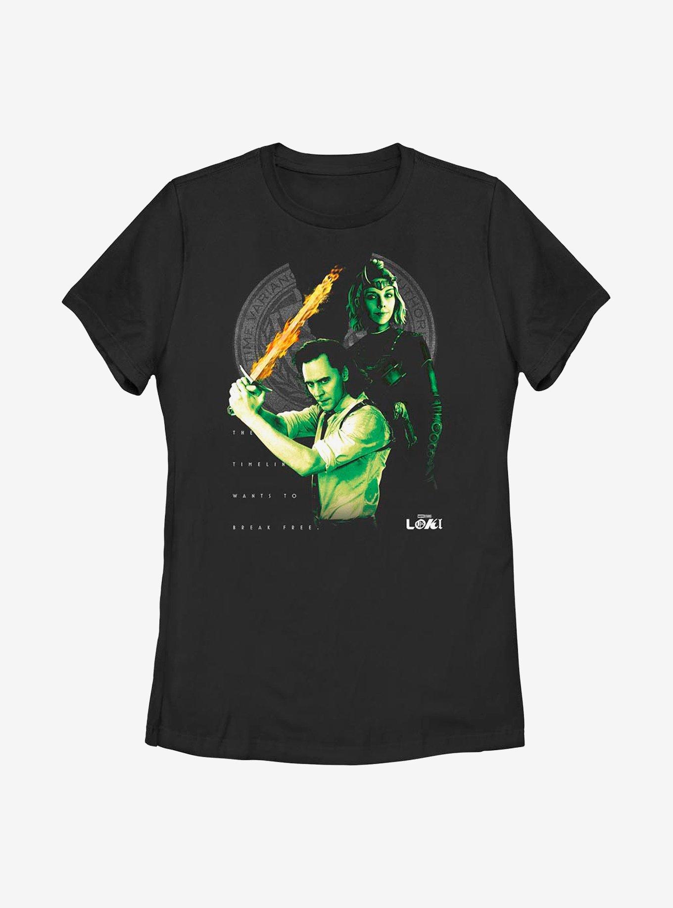 Marvel Loki Time Heroes Womens T-Shirt, BLACK, hi-res