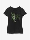 Marvel Loki Big Metaphor Youth Girls T-Shirt, BLACK, hi-res