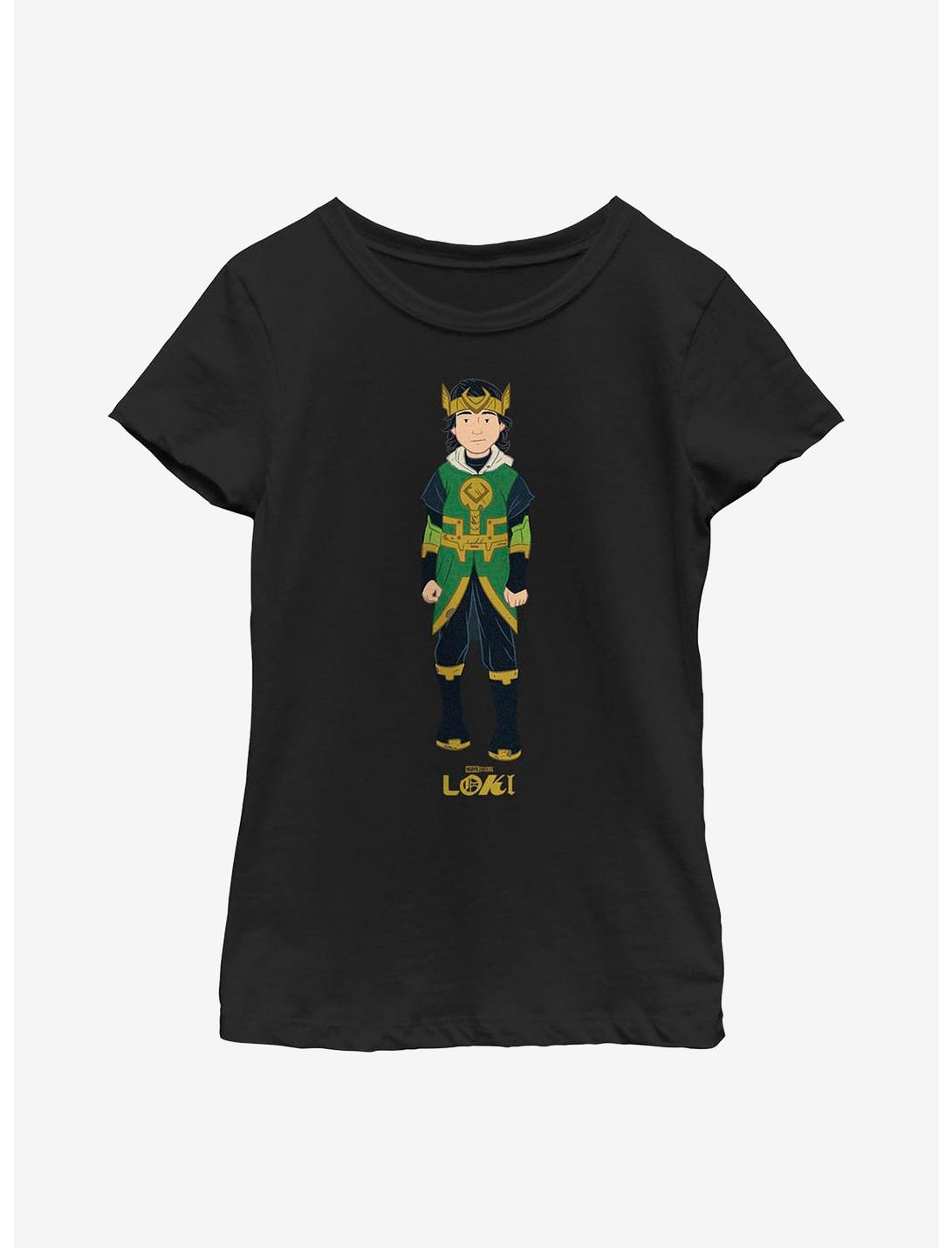 Marvel Loki Child Loki Hero Youth Girls T-Shirt, BLACK, hi-res