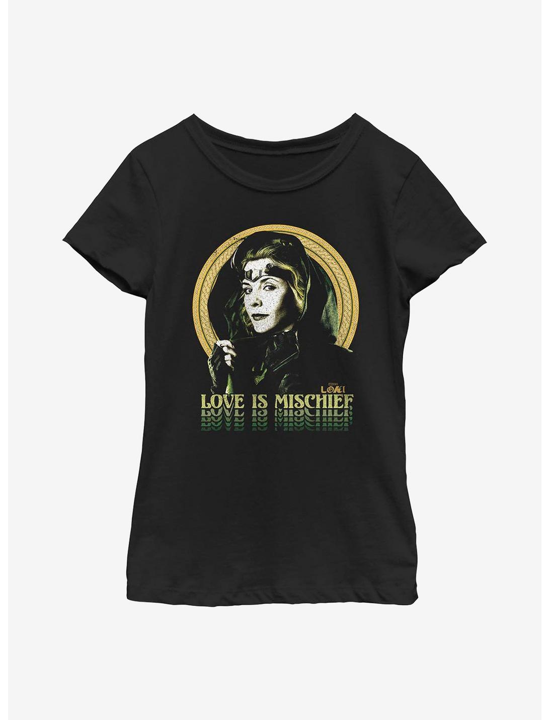 Marvel Loki For Love Of Mischief Youth Girls T-Shirt, BLACK, hi-res