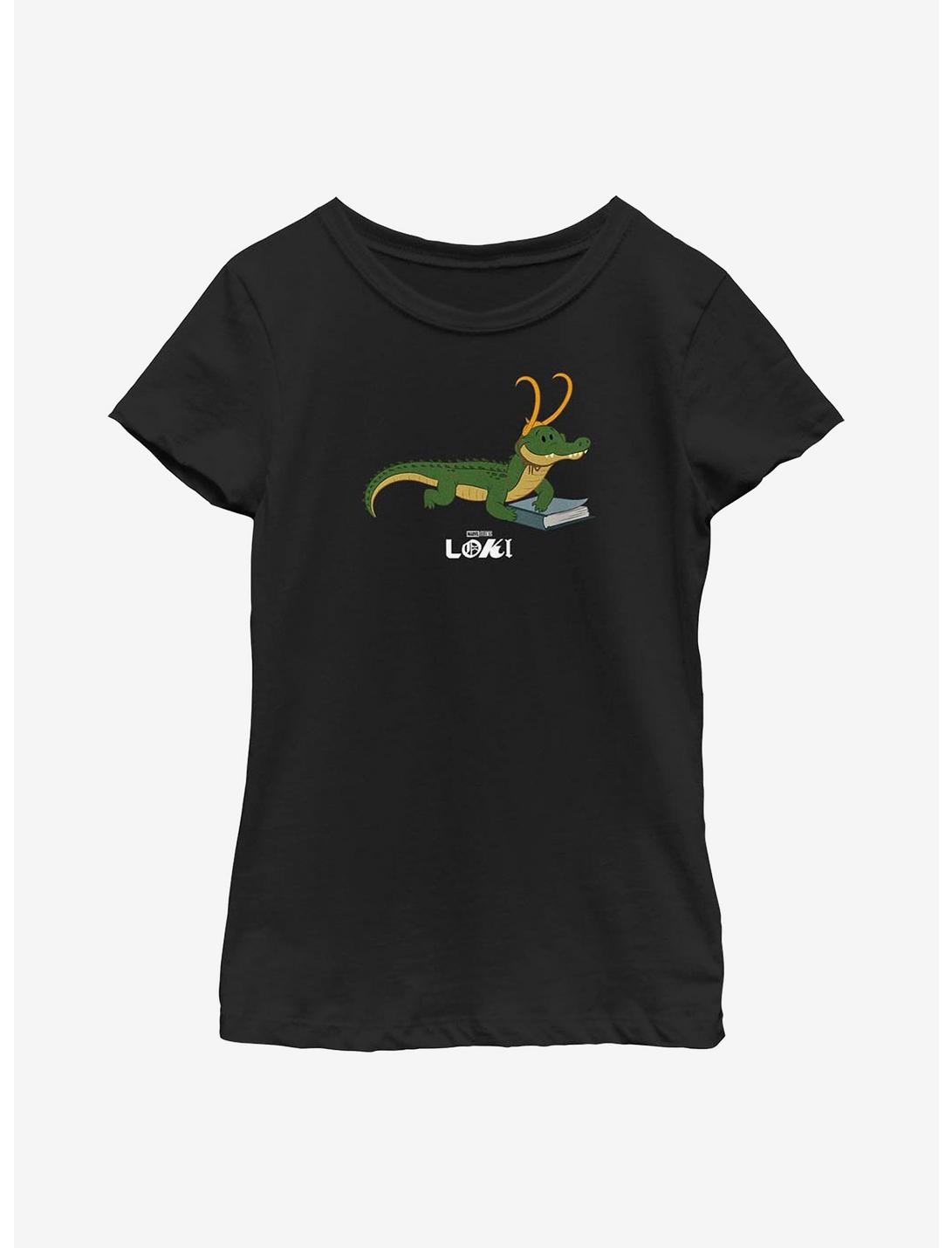 Marvel Loki Gator Loki Hero Youth Girls T-Shirt, BLACK, hi-res
