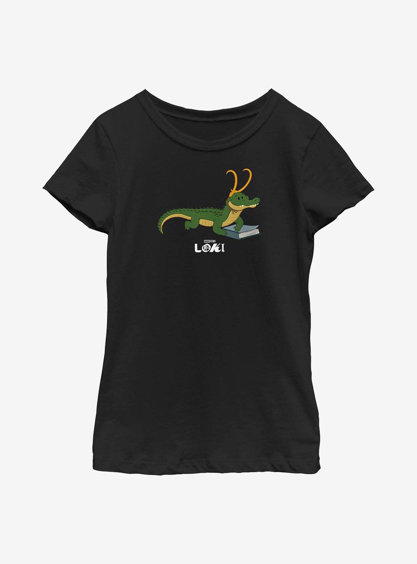 Marvel Loki Gator Loki Hero Youth Girls T-Shirt, BLACK, hi-res