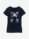 Marvel Loki Scramble Youth Girls T-Shirt, NAVY, hi-res