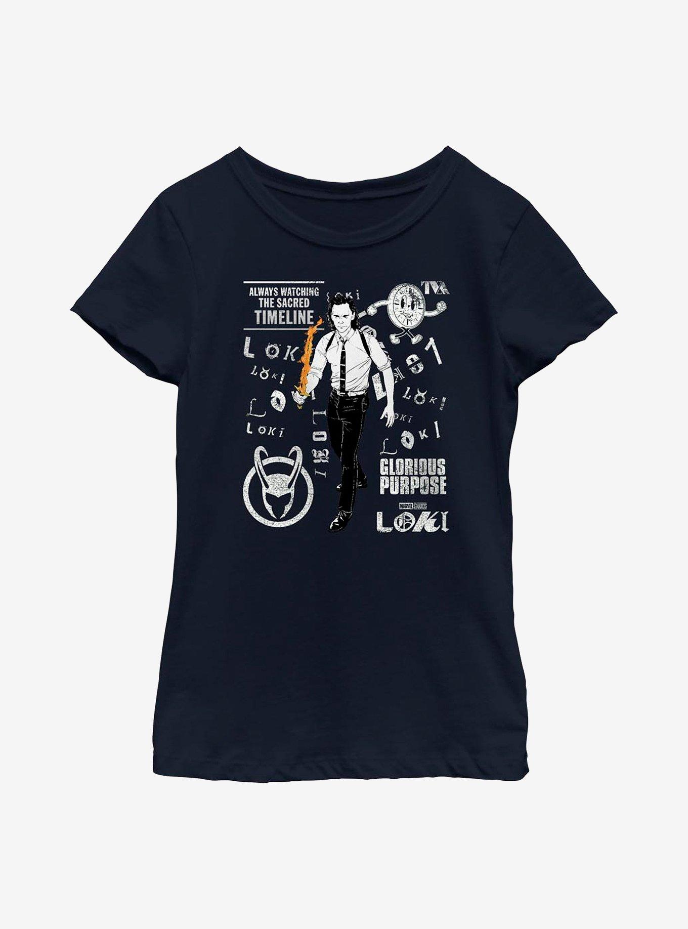Marvel Loki Scramble Youth Girls T-Shirt, , hi-res