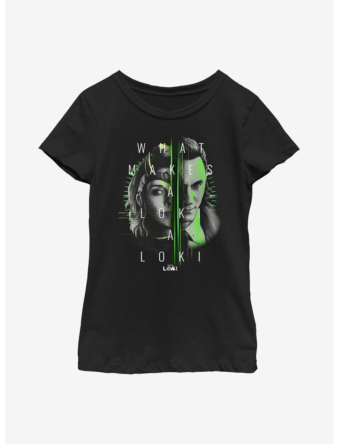 Marvel Loki Sylvie Portrait Youth Girls T-Shirt, BLACK, hi-res