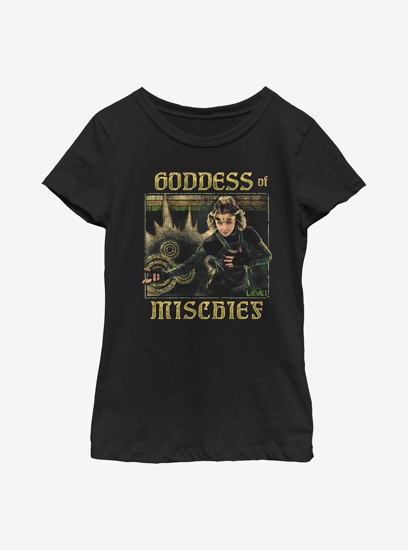 Marvel Loki Mischievious Goddess Youth Girls T-Shirt, , hi-res