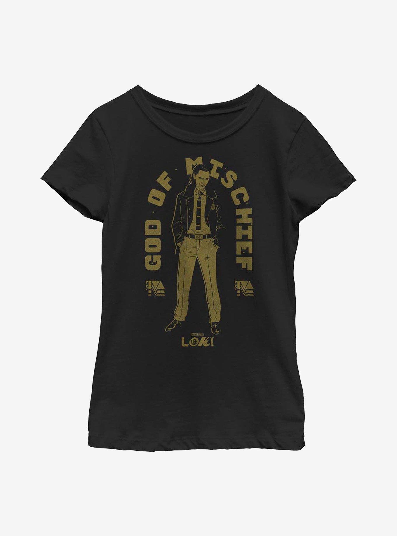 Marvel Loki Mischievous Scamp Youth Girls T-Shirt, , hi-res