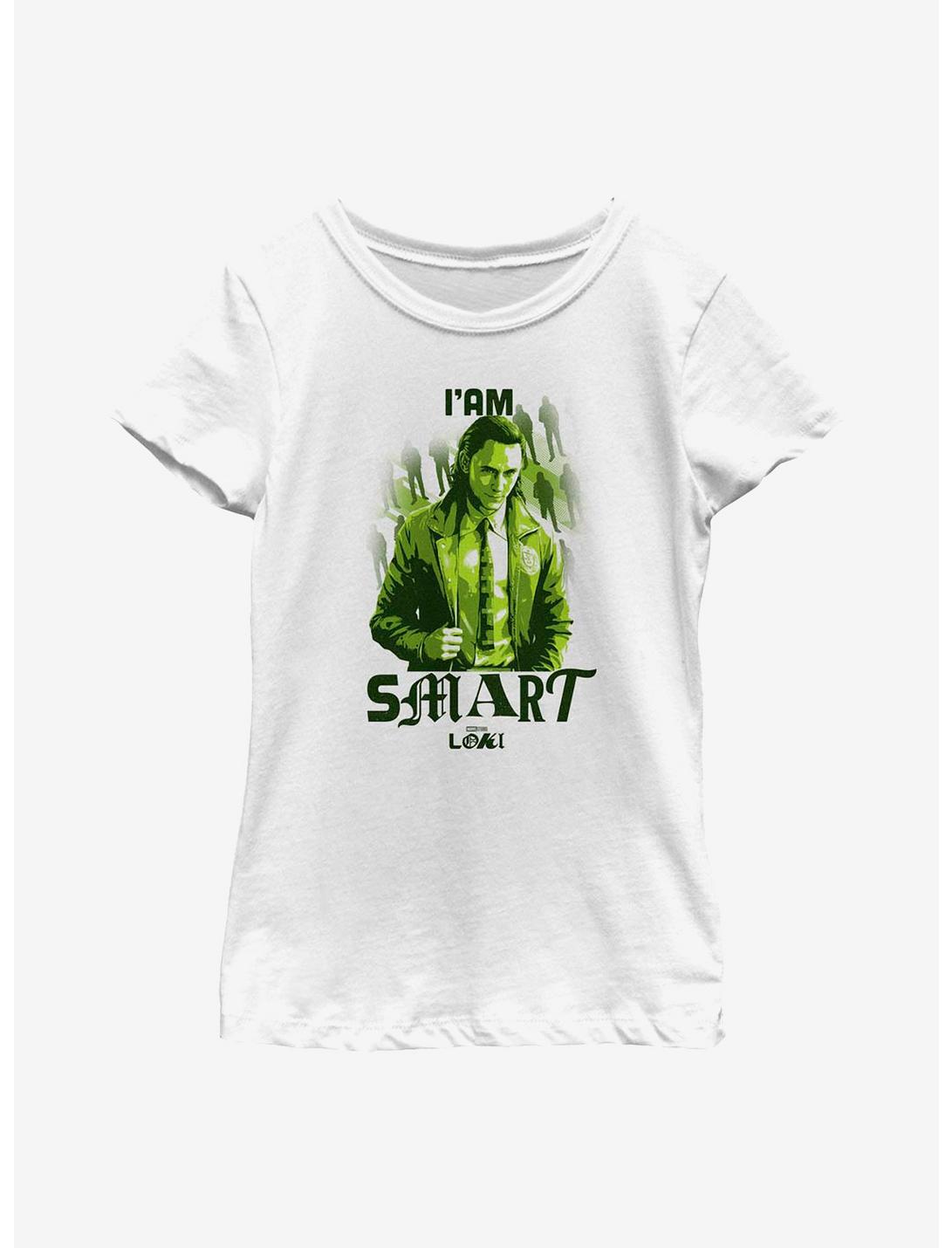 Marvel Loki Mischievous Scamp Hero Youth Girls T-Shirt, WHITE, hi-res