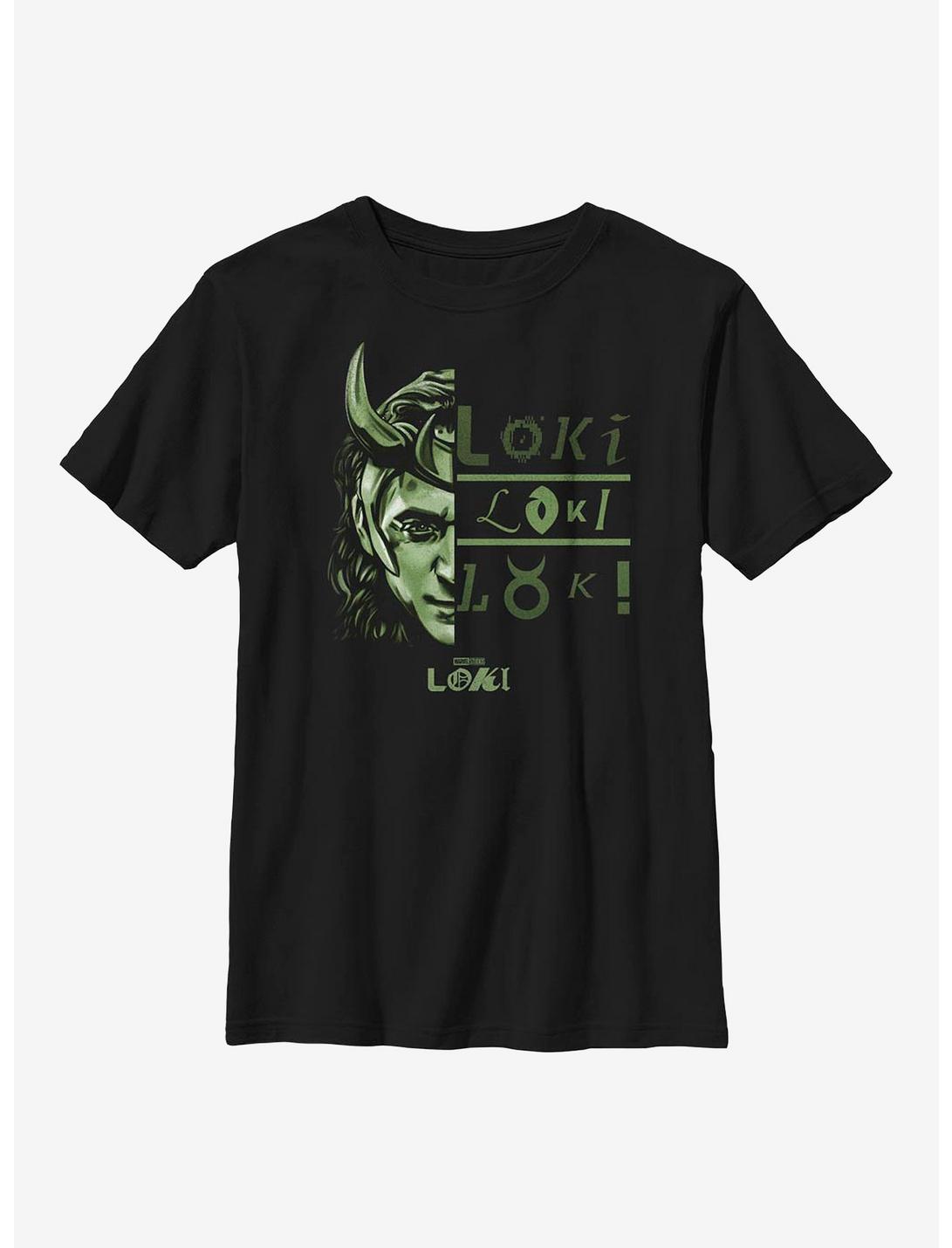 Marvel Loki Big Metaphor Youth T-Shirt, BLACK, hi-res