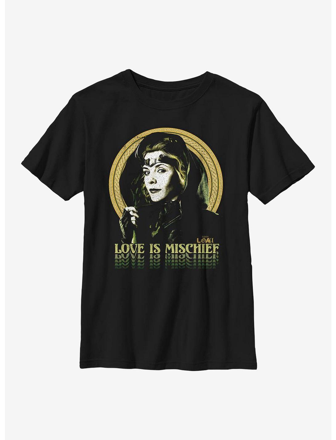 Marvel Loki For Love Of Mischief Youth T-Shirt, BLACK, hi-res