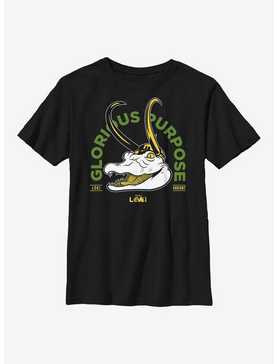 Marvel Loki Gator Loki Glorious Purpose Youth T-Shirt, , hi-res