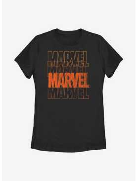 Marvel Halloween Color Logo Stack Womens T-Shirt, , hi-res