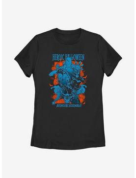 Marvel Avengers Pumpkin Group Poster Womens T-Shirt, , hi-res
