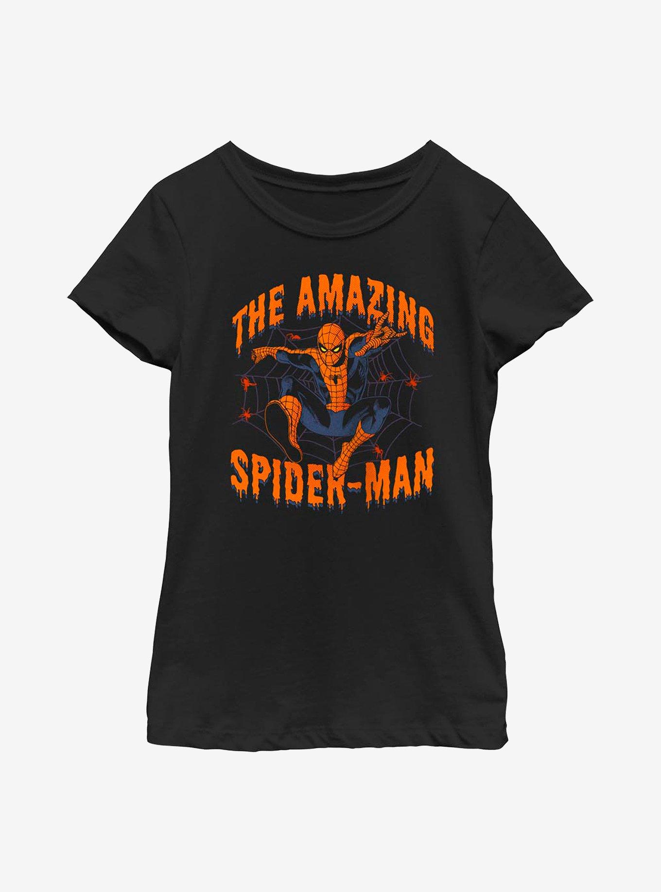 Marvel Spidey Font Drip Youth Girls T-Shirt, , hi-res