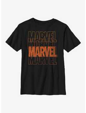 Marvel Halloween Color Logo Stack Youth T-Shirt, , hi-res