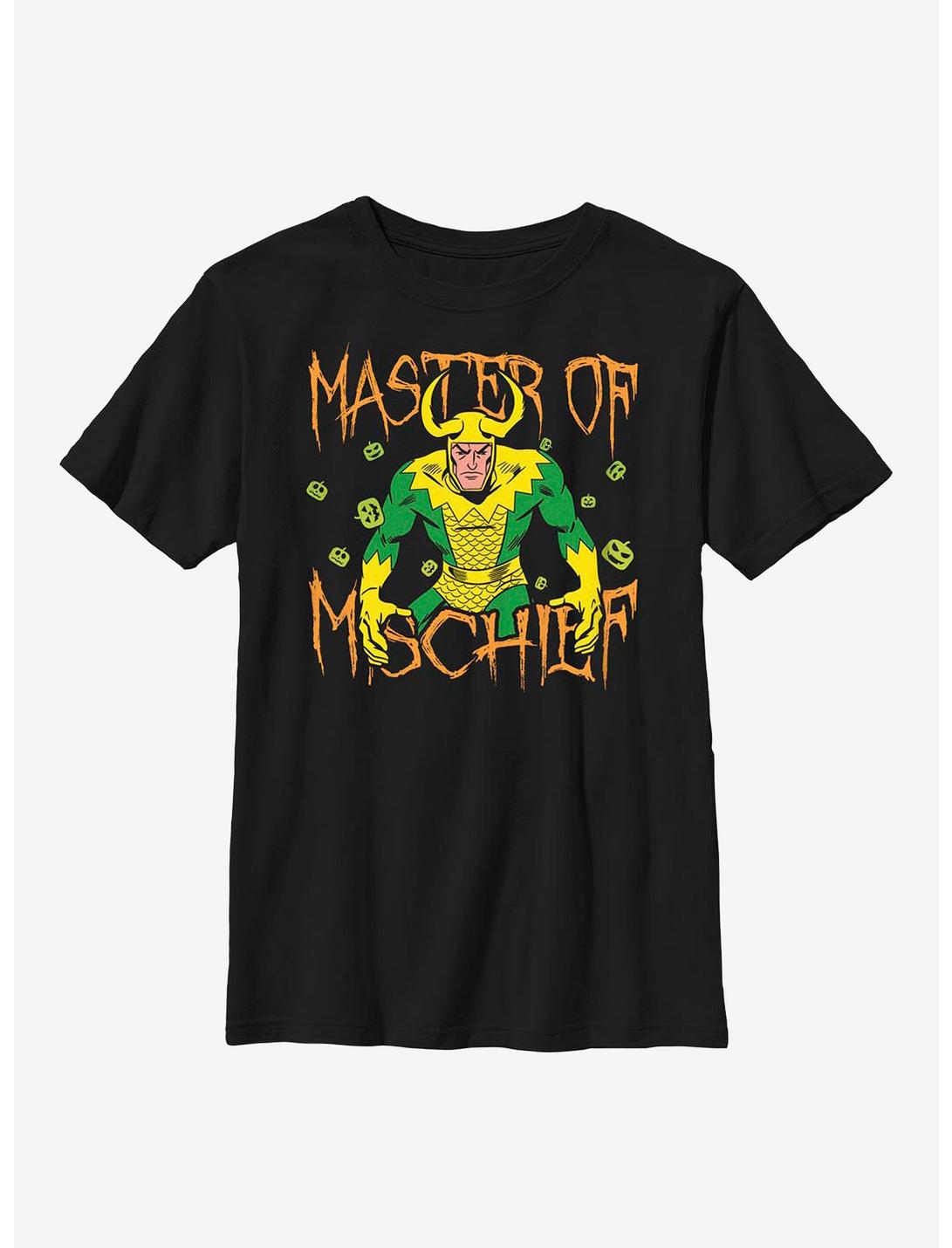 Marvel Mischief Glow Youth T-Shirt, BLACK, hi-res