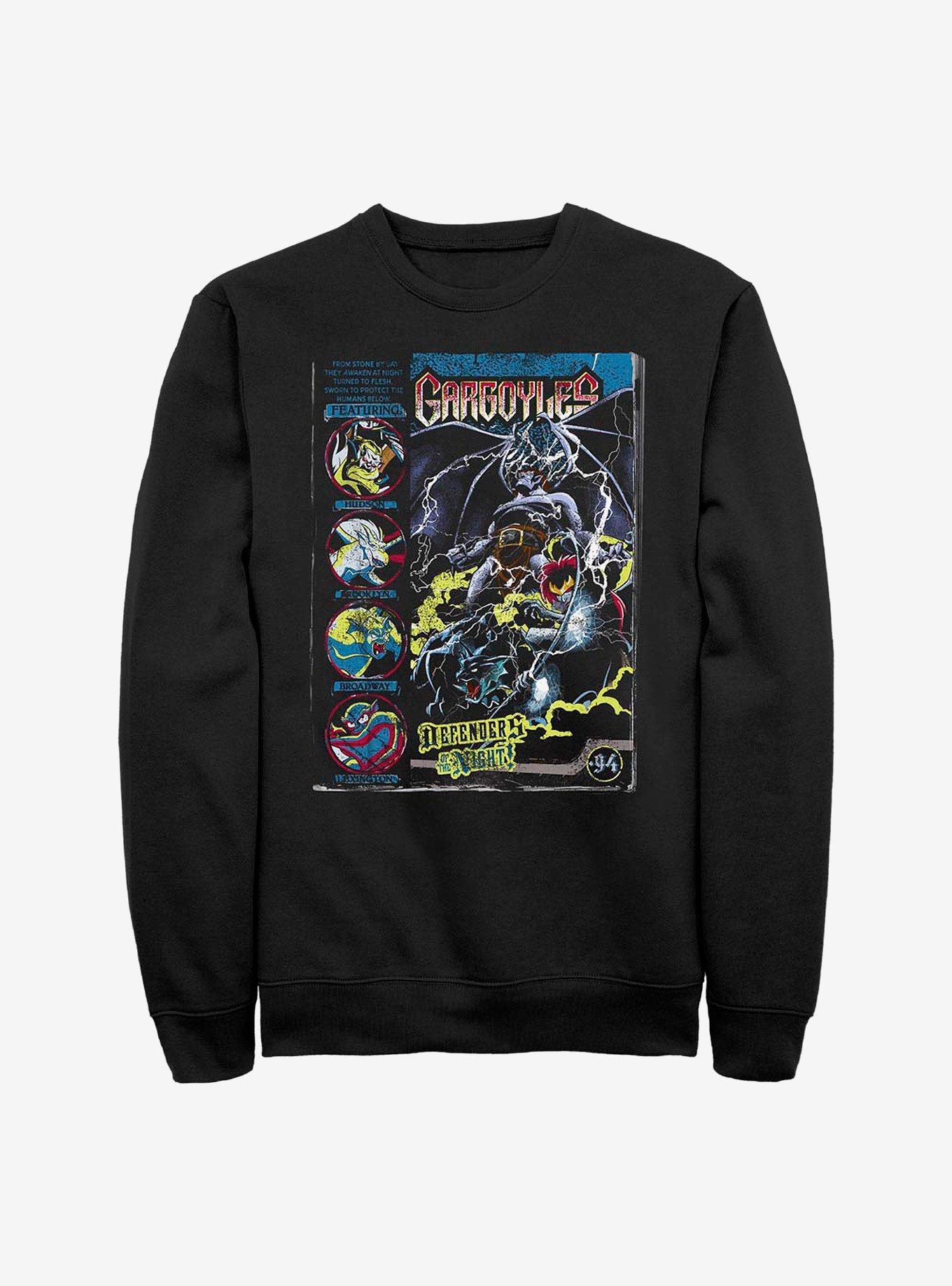 Disney Gargoyles Concrete Cover Sweatshirt, BLACK, hi-res