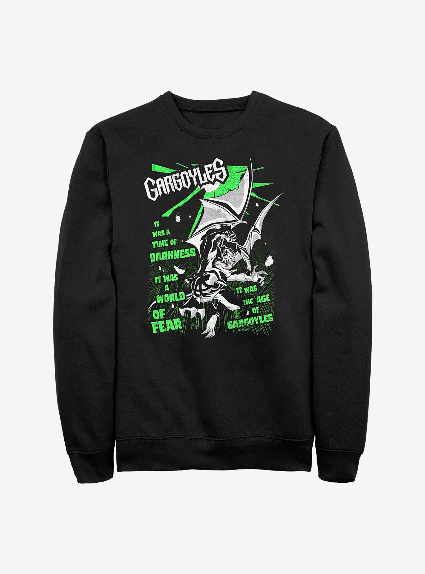 Disney Gargoyles Falling Gargoyle Sweatshirt, BLACK, hi-res