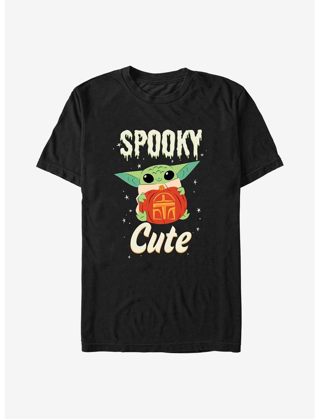 Star Wars The Mandalorian Spooky Cute T-Shirt, BLACK, hi-res