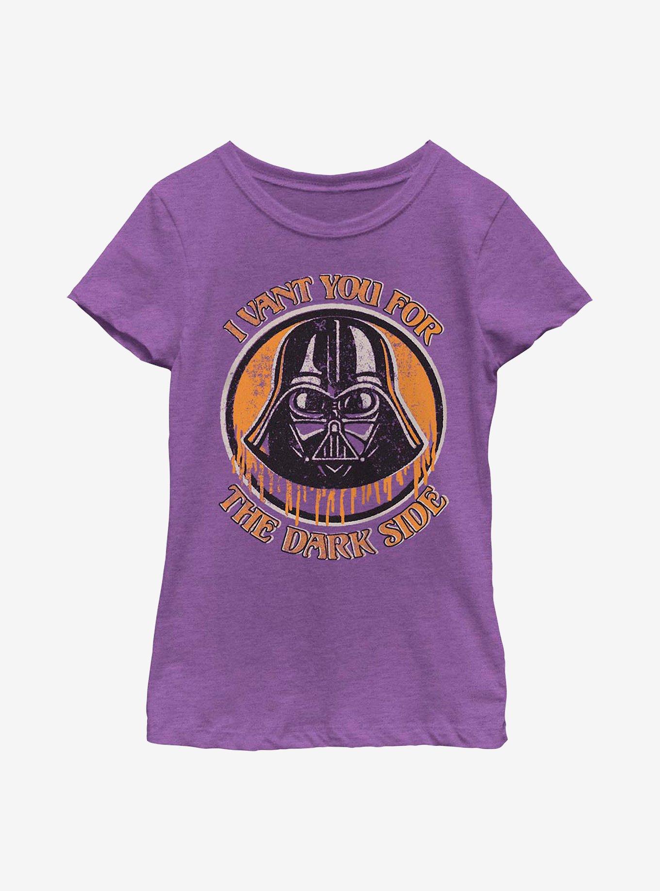 Star Wars Red-Lensed Darkside Youth Girls T-Shirt, PURPLE BERRY, hi-res