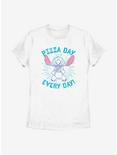 Disney Lilo And Stitch Pizza Day Every Day Womens T-Shirt, WHITE, hi-res