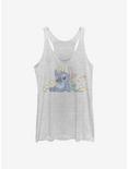 Disney Lilo And Stitch Ducky Kind Womens Tank Top, WHITE HTR, hi-res