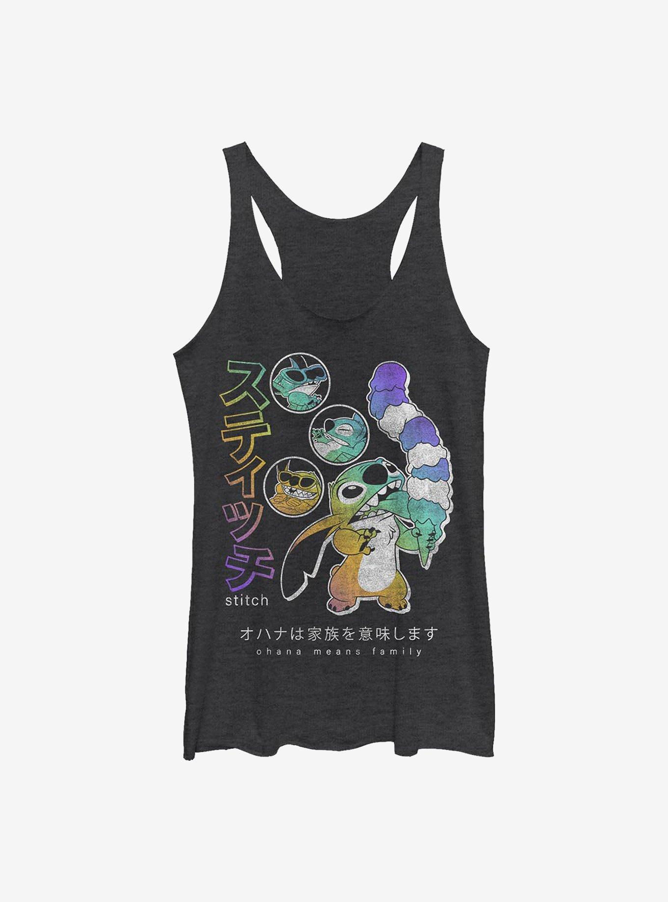 Disney Lilo And Stitch Japanese Text Stitch Womens Tank Top, , hi-res