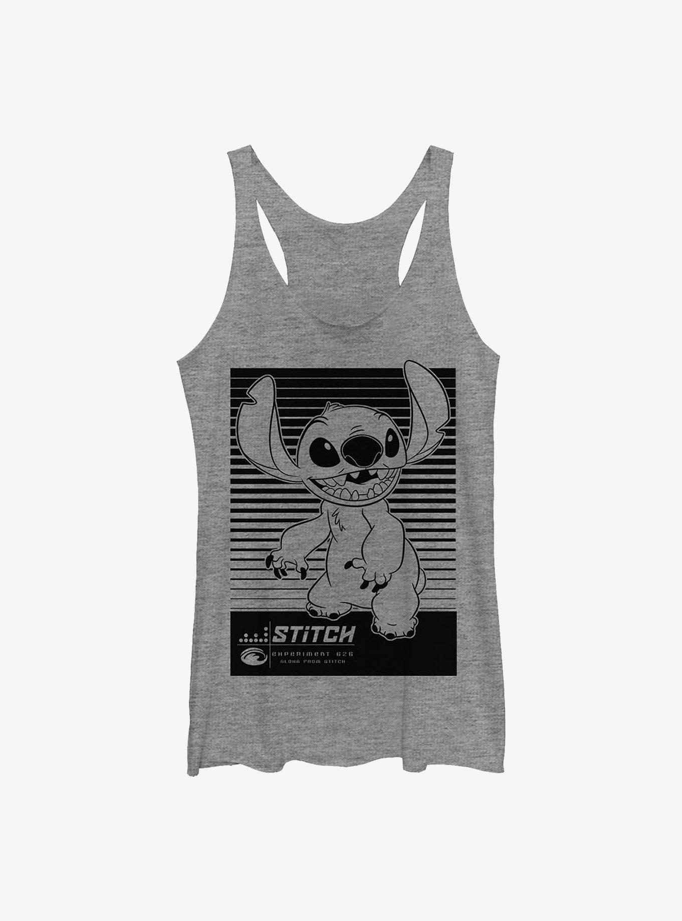 Disney Lilo And Stitch Liner Womens Tank Top, GRAY HTR, hi-res