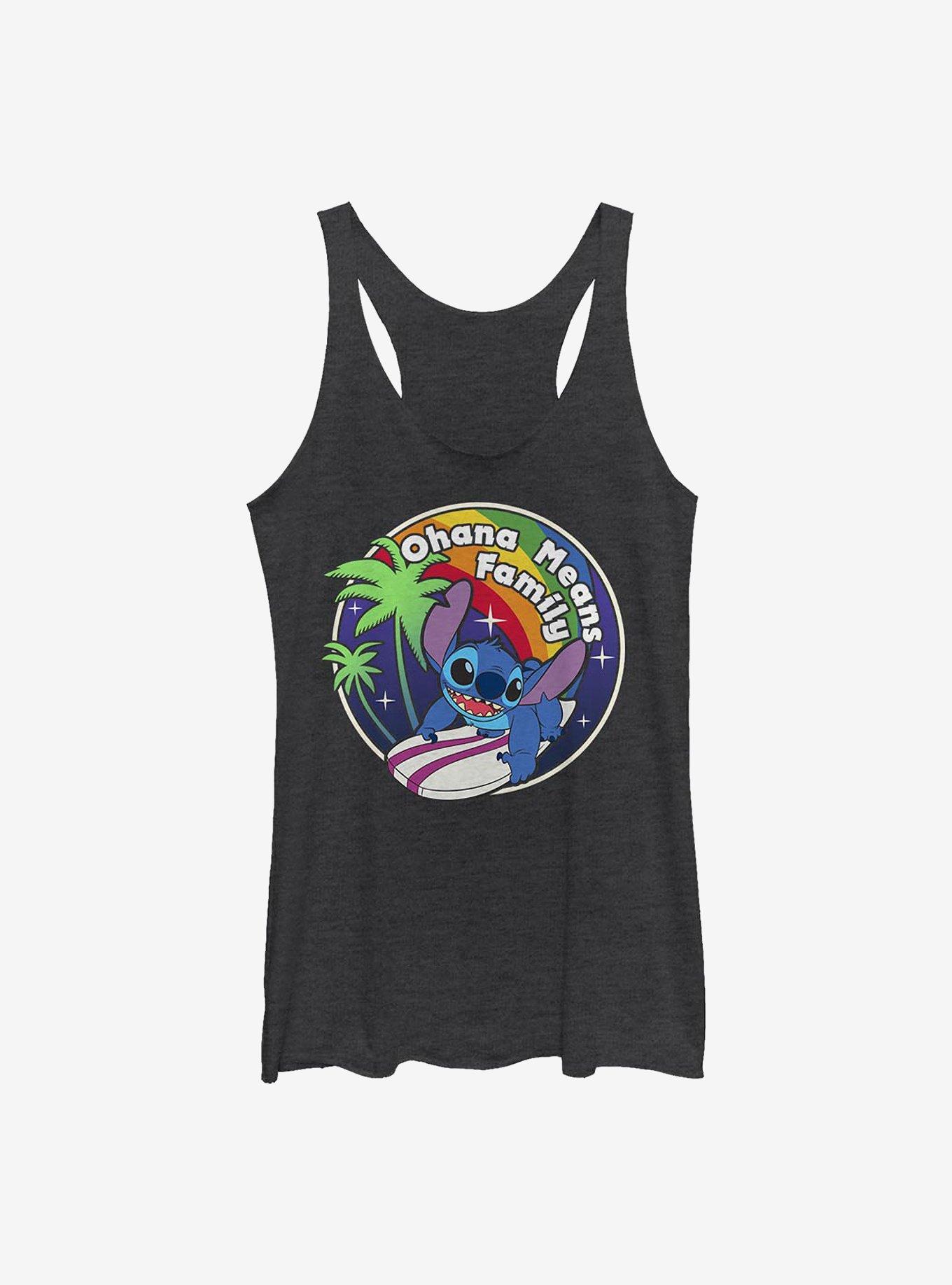 Disney Lilo And Stitch Rainbow Ohana Womens Tank Top, , hi-res