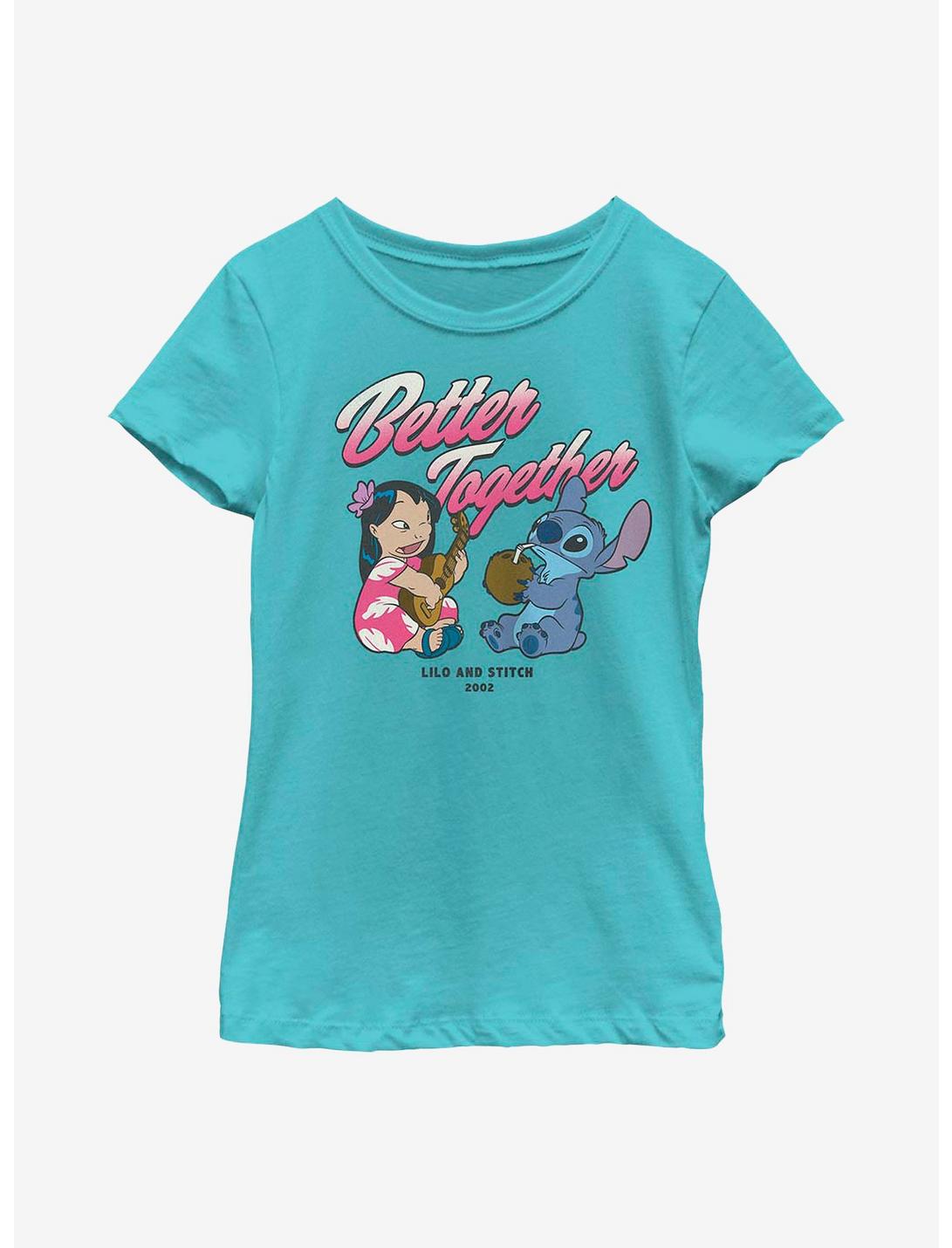 Disney Lilo And Stitch Chillin Youth Girls T-Shirt, TAHI BLUE, hi-res