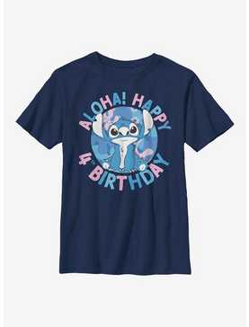Disney Lilo And Stitch 4th Birthday Youth T-Shirt, , hi-res