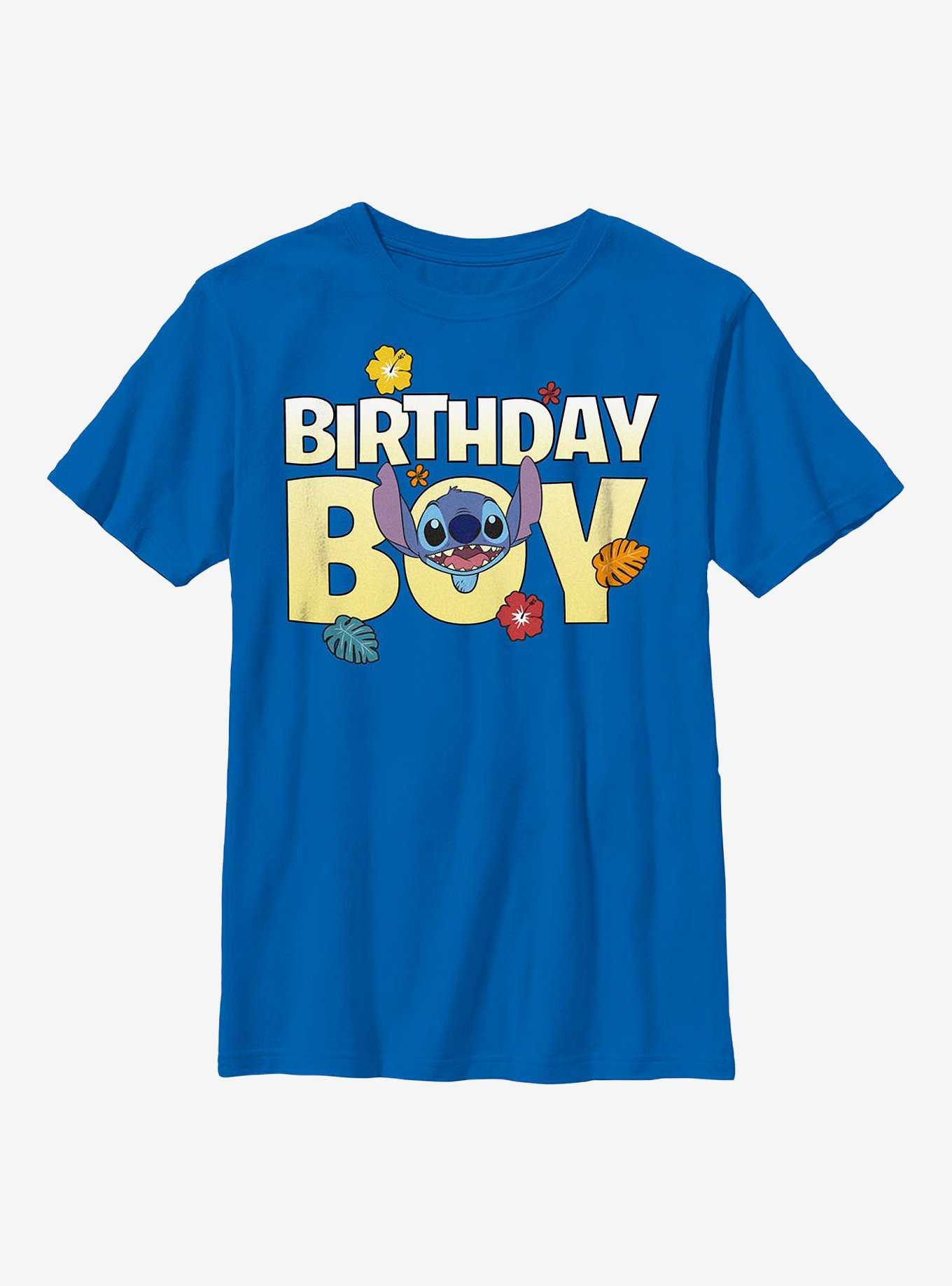 Disney Lilo And Stitch Birthday Boy Stitch Youth T-Shirt, , hi-res