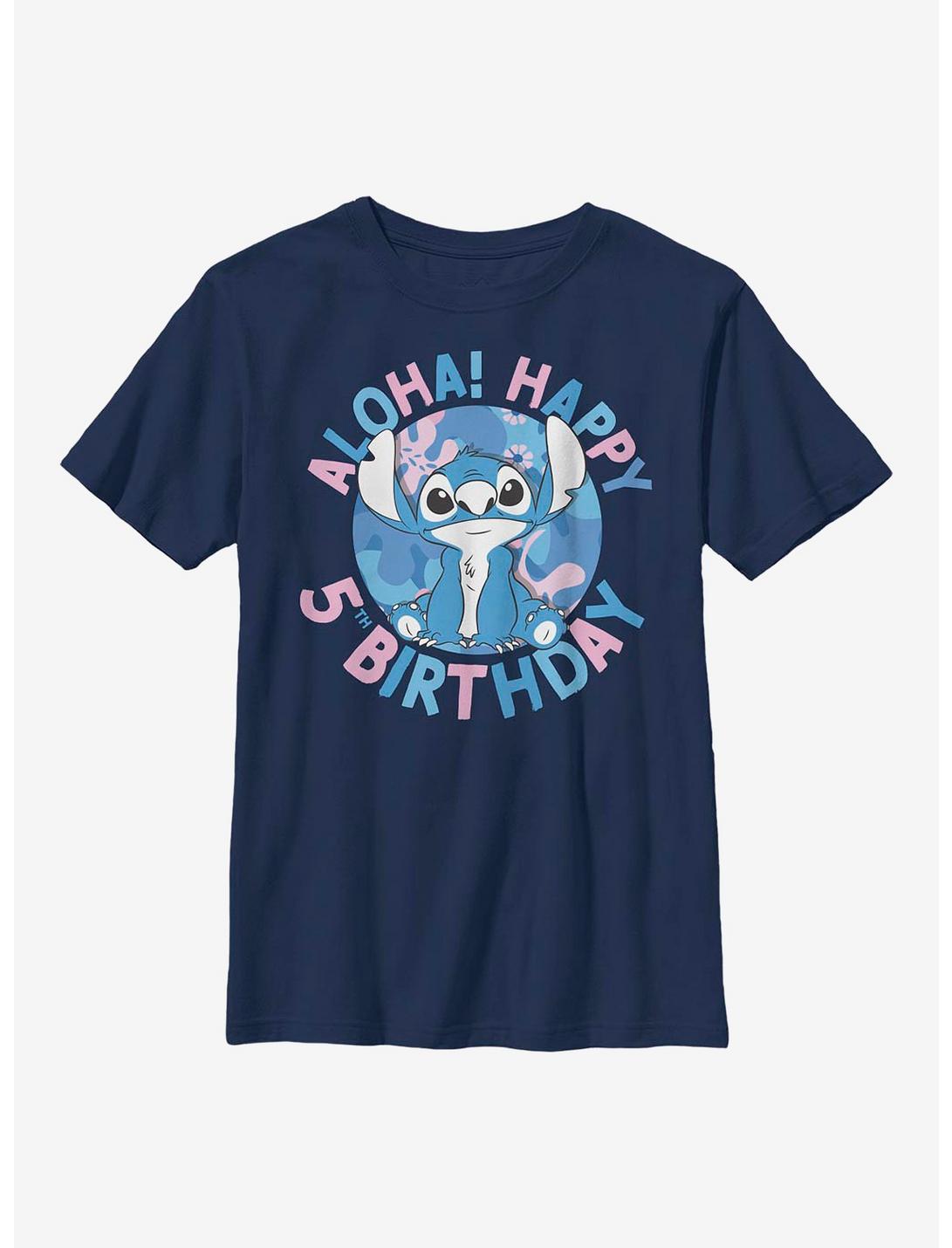 Disney Lilo And Stitch Groupt Shot Youth T-Shirt, NAVY, hi-res