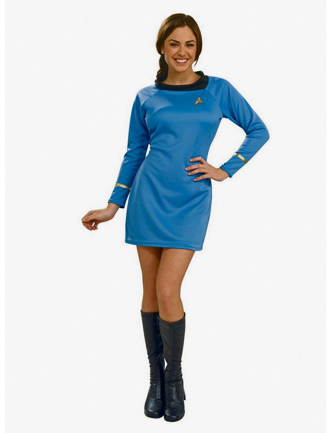 Star Trek Blue Dress Costume, BLUE, hi-res