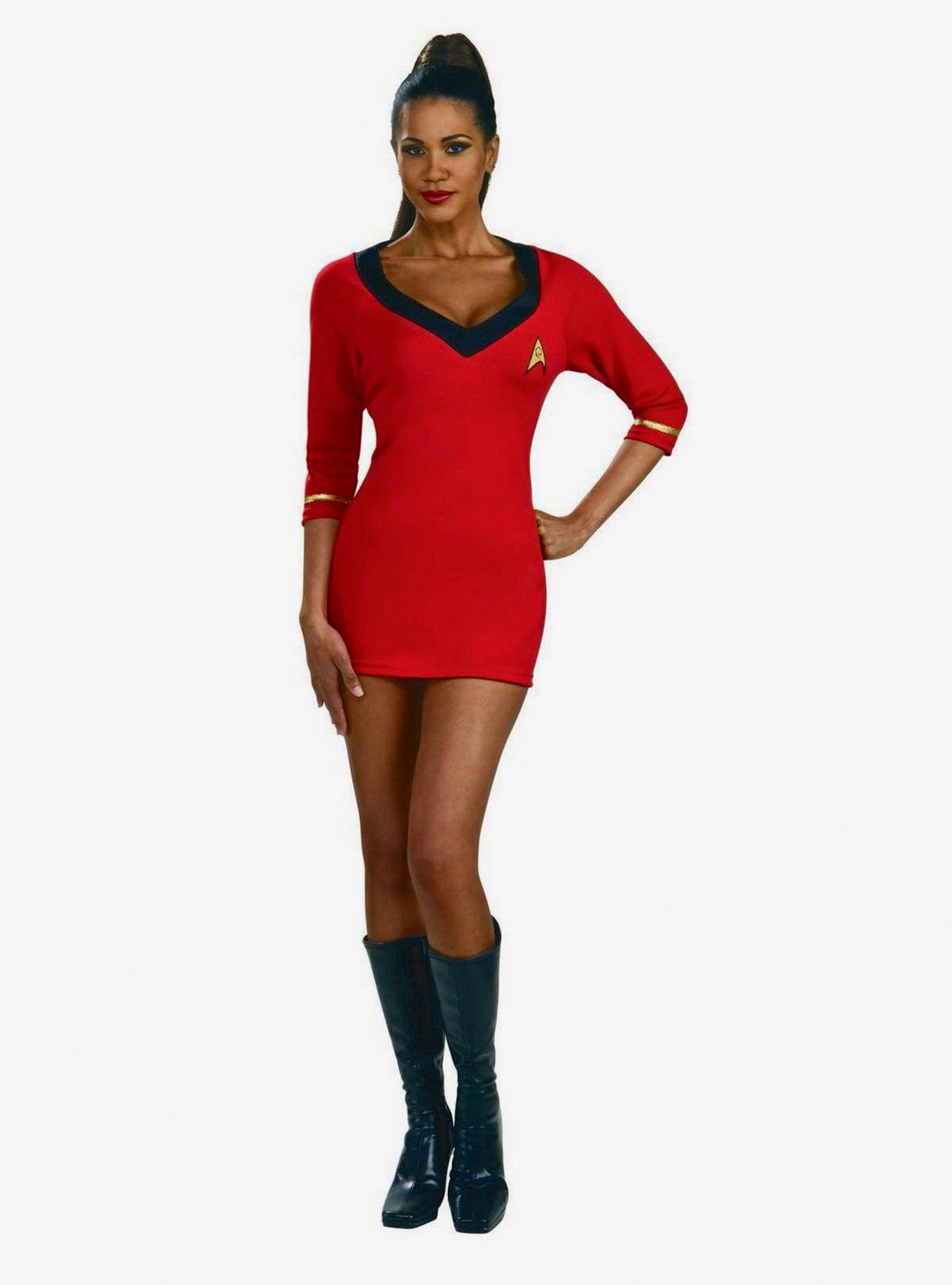 Star Trek Red Dress Costume, RED, hi-res