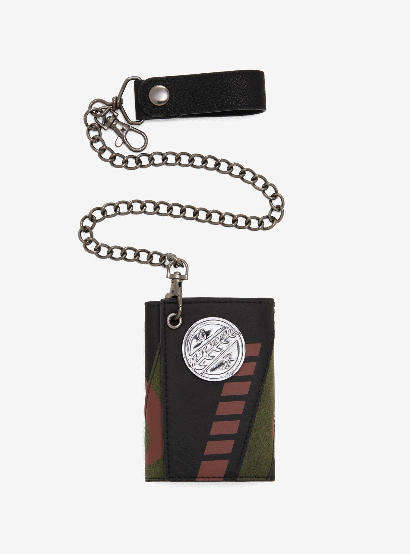 Star Wars Boba Fett Trifold Chain Wallet, , hi-res