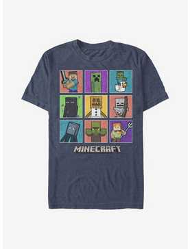 Minecraft 9 Character Boxup T-Shirt, , hi-res