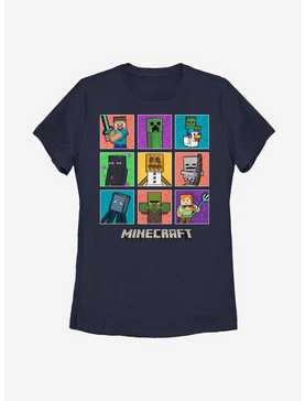 Minecraft 9 Character Boxup Womens T-Shirt, , hi-res